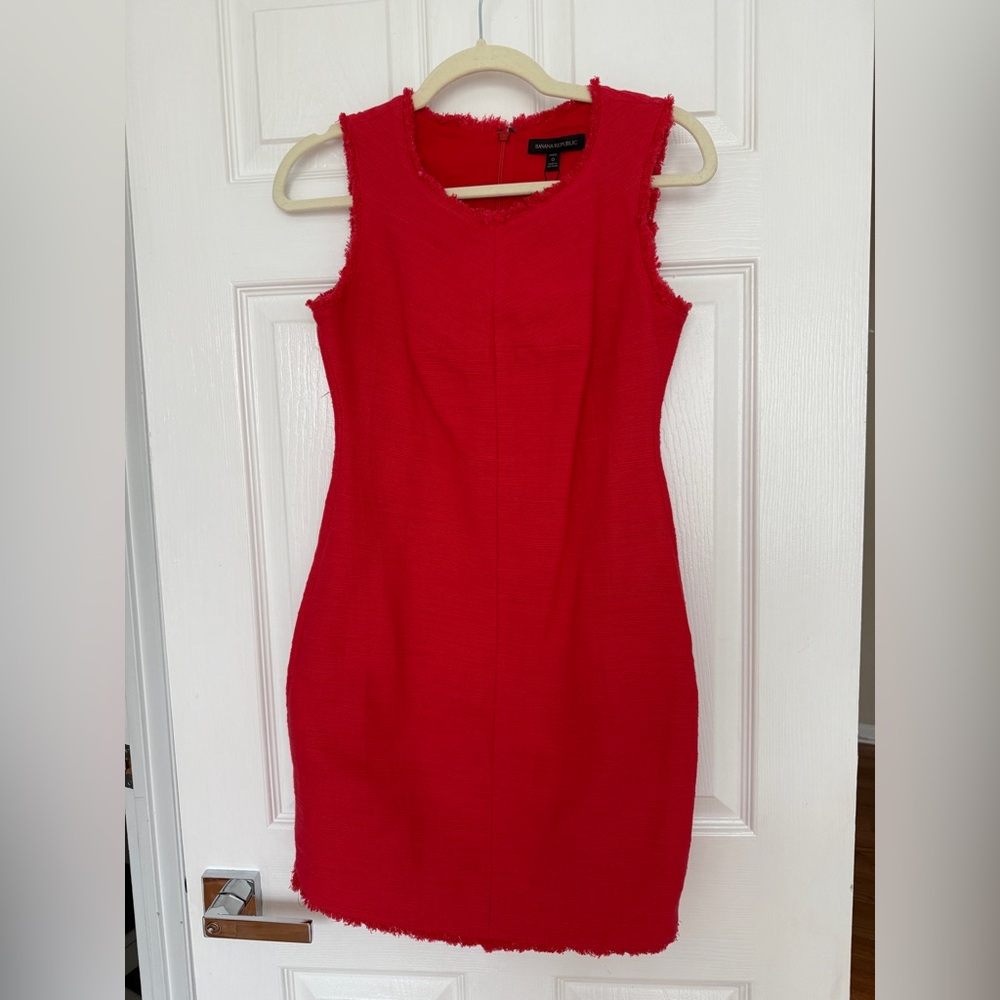Banana Republic Vibrant Red Mini Dress